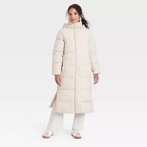 Women hooded duvet puffer jacket - a new day XS